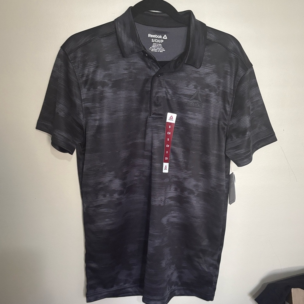 Reebok Men's Charcoal Polo Shirt